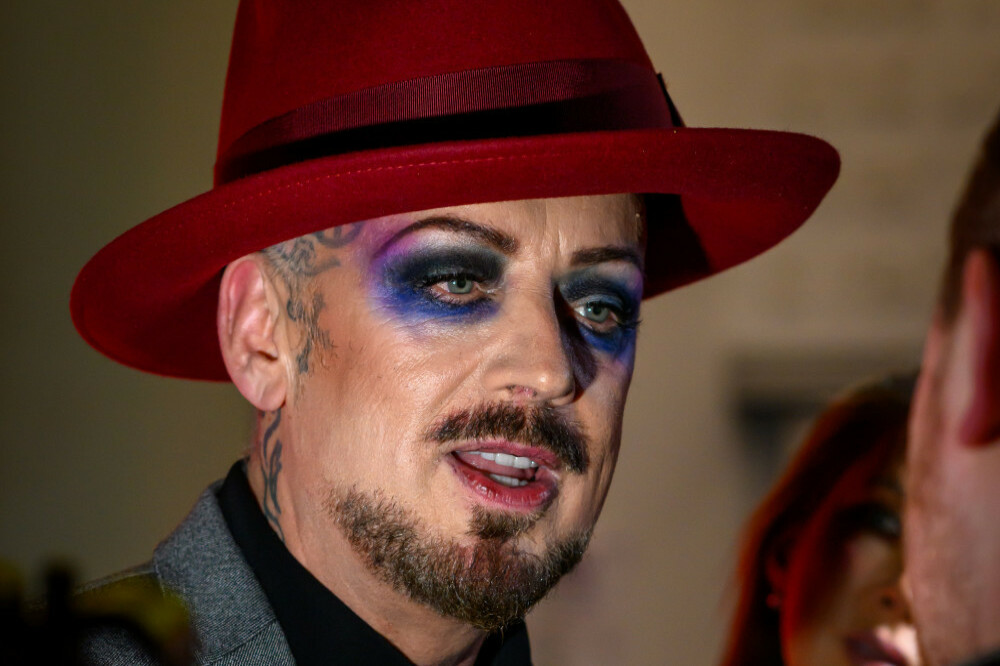 Boy George is barely recognised when he takes his make-up off